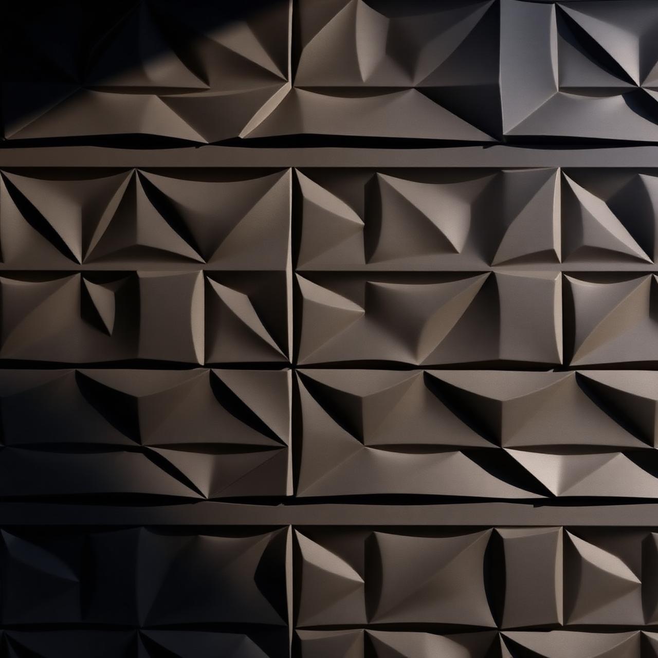 Intricate routed geometric relief in membrane panel