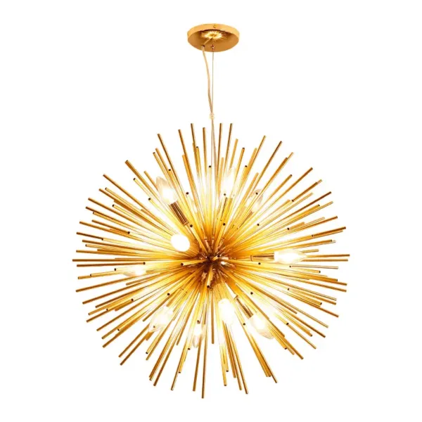 Starburst Gold Chandelier