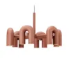 Postmodern U-shaped Metal Art Chandelier