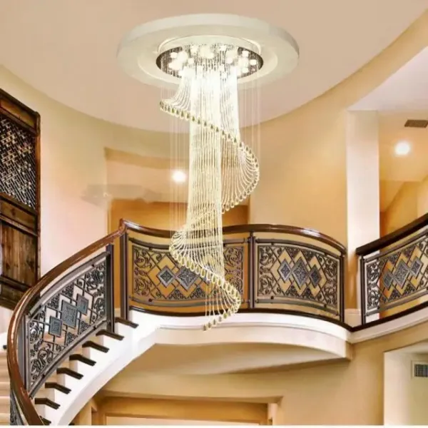 Crystal Chandelier Duplex Living Lights